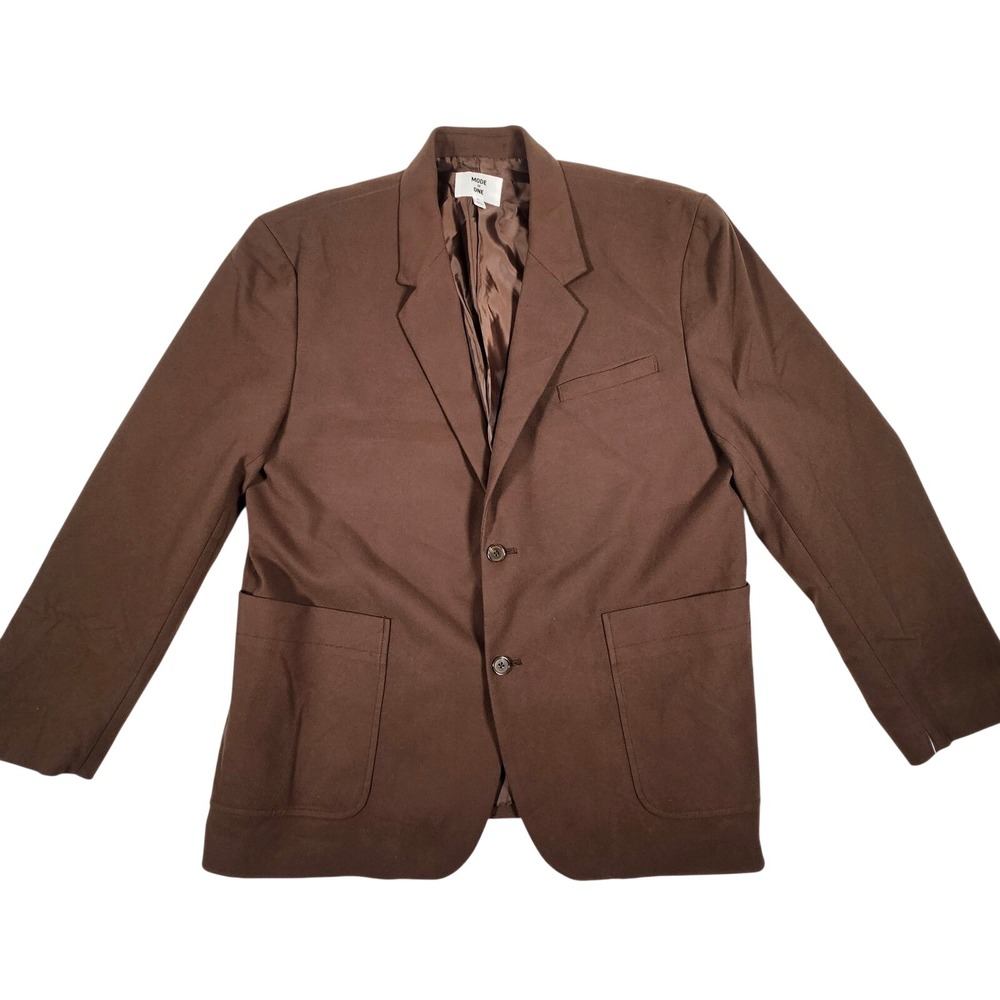 MODE OF ONE Men's Dark Walnut Classic Fit Two Button‎ Blazer XL